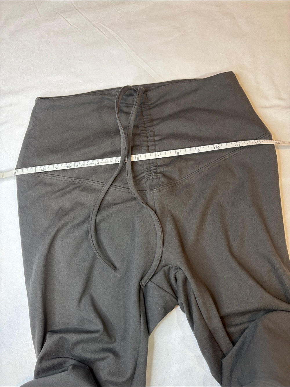 Center Front Ruched Drawstring High or Low Waist Cinched Snatched Waistline XS - Picture 7 of 8